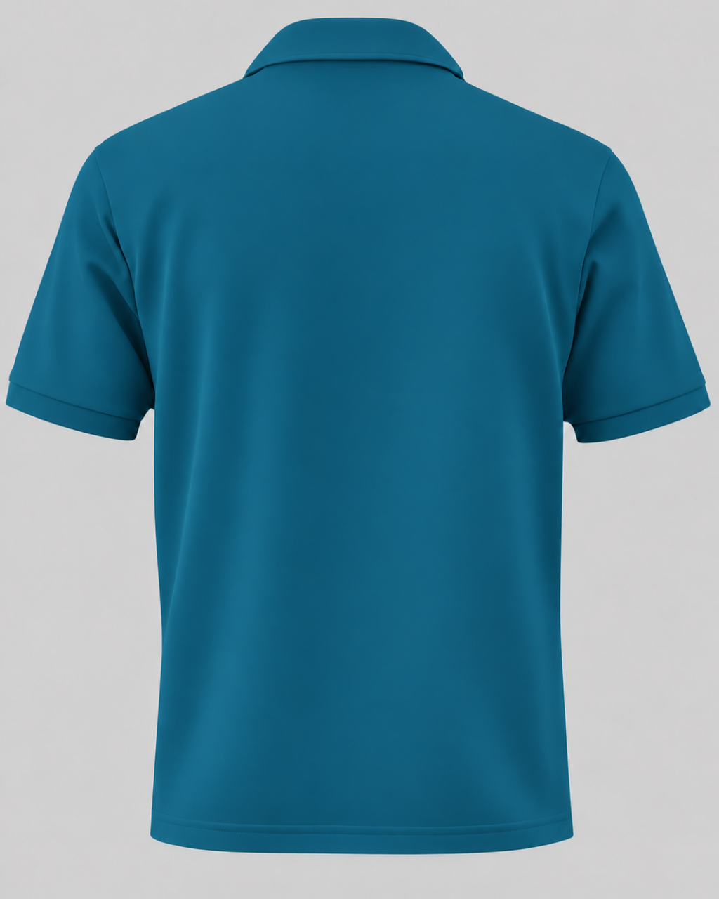 Deccan Drip men's polo t-shirt in Teal – back