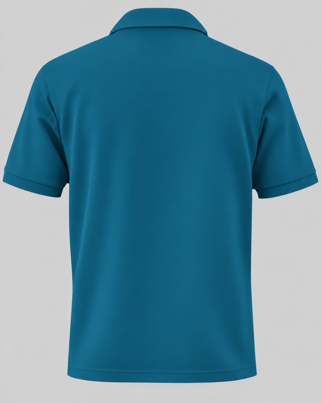 Deccan Drip men's polo t-shirt in Teal – back