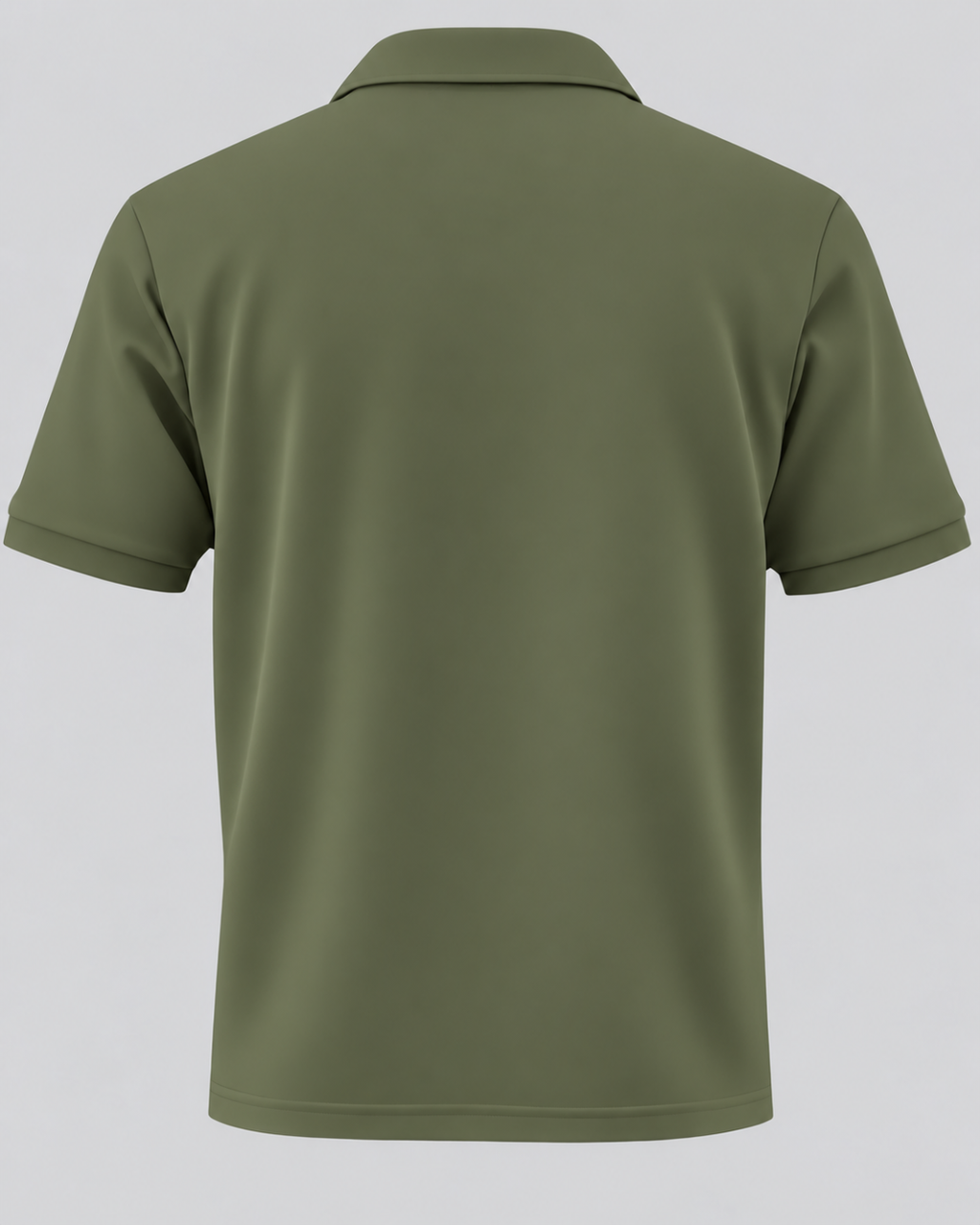 Deccan Drip men's polo t-shirt in Dark Pista – back