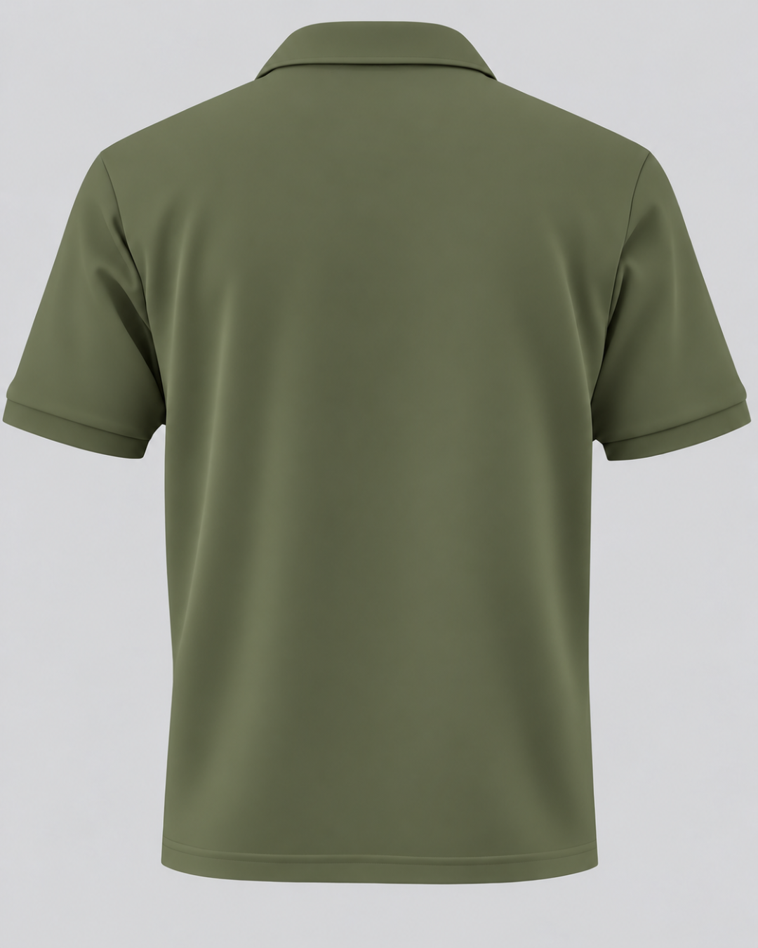 Deccan Drip men's polo t-shirt in Dark Pista – back