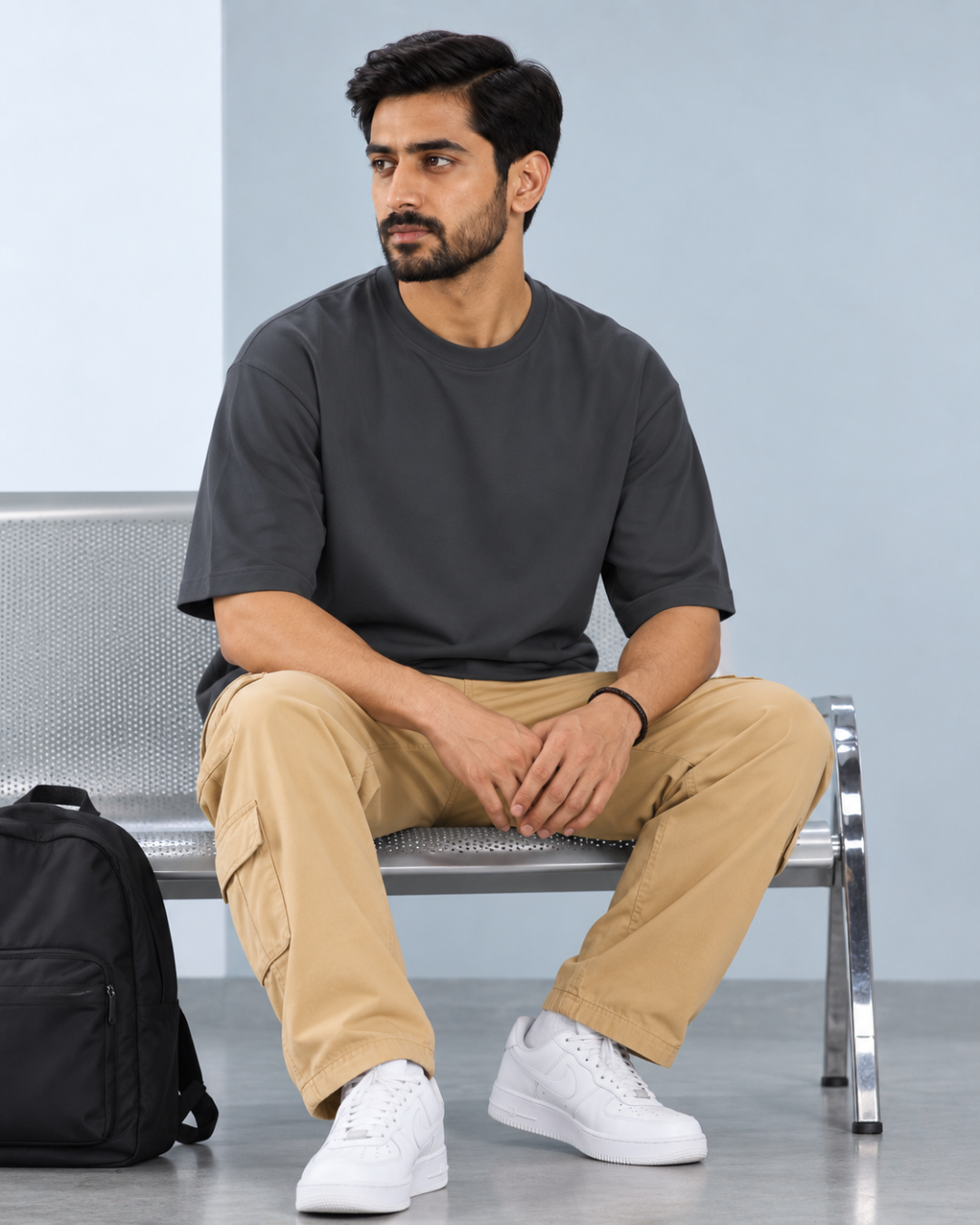 Deccan Core Tee in Dark Grey - view 2