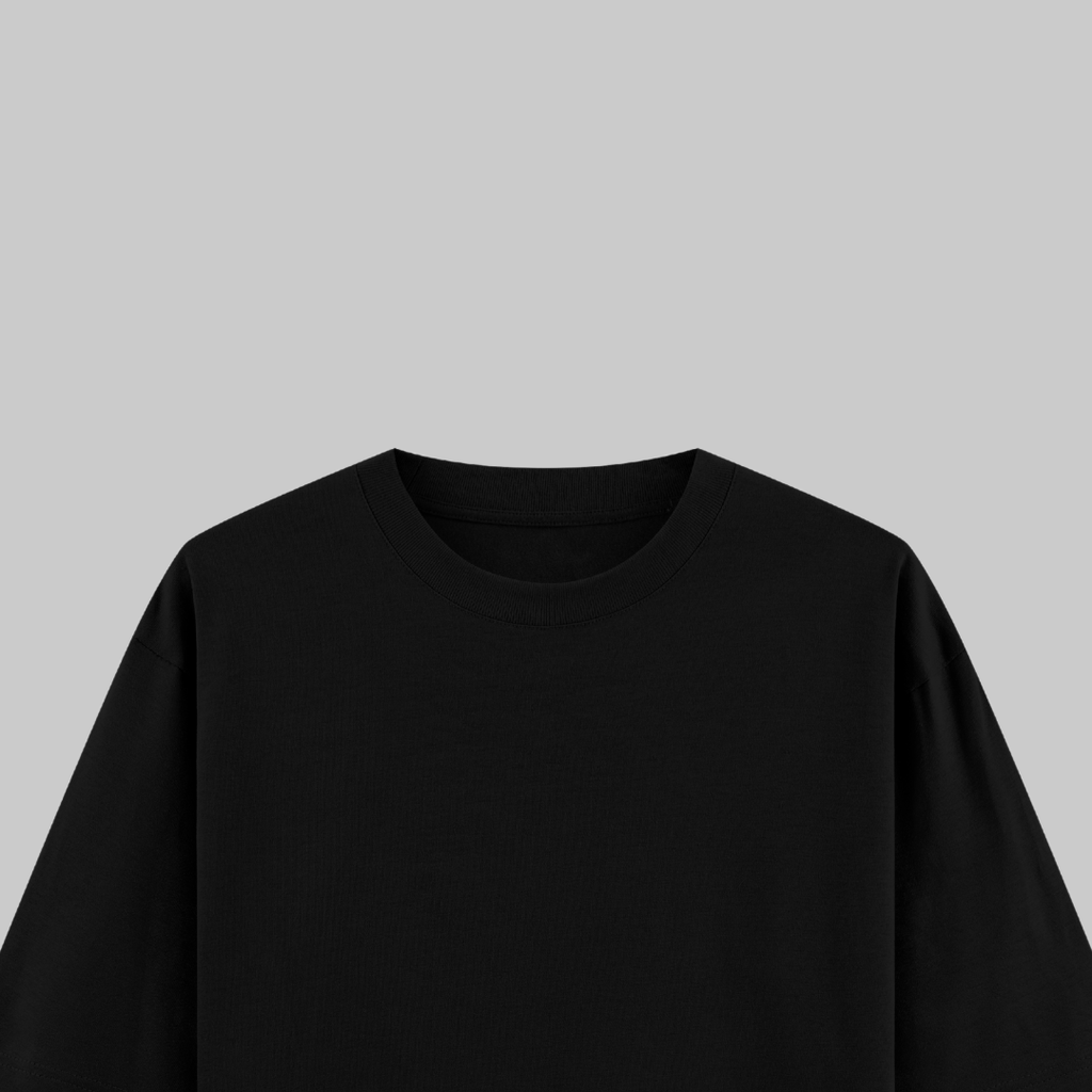 Black Oversized T-shirt (180 GSM)
