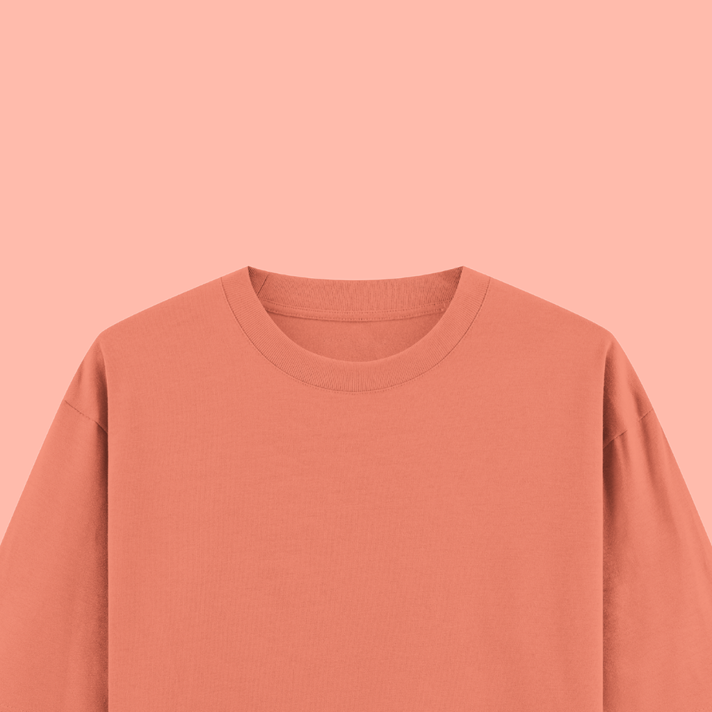 Peach Oversized T-shirt (180 GSM)